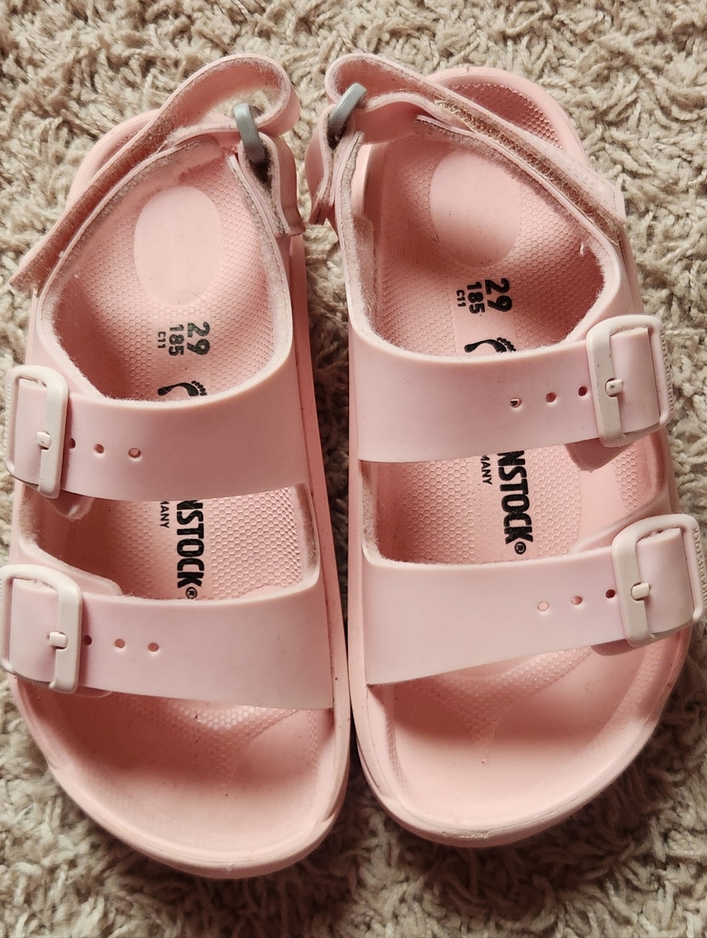 Birkenstock Kids Light Pink EVA Double-Strap Sandals